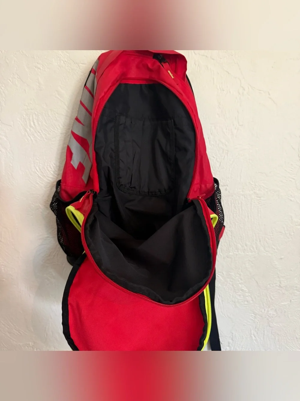 Nike Max Air Basketball Backpack Red Volt Black Large Sports Bag